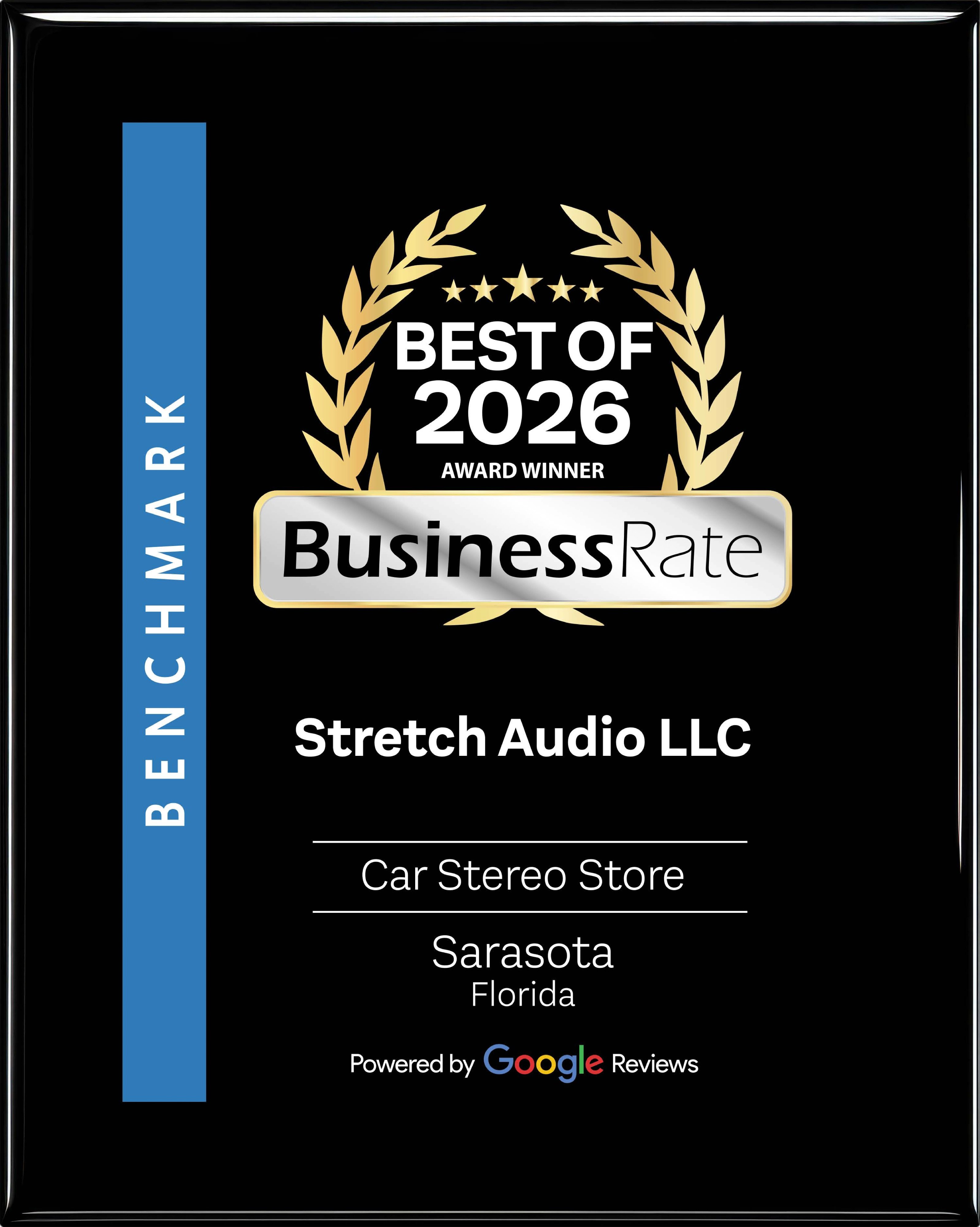 Best of 2026 Car Stereo Store Sarasota Florida — BusinessRate Award Winner — Stretch Audio LLC